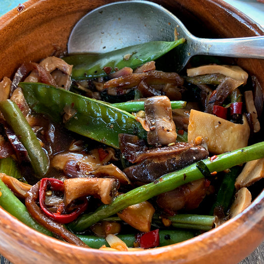 Greens & Mushroom Stir Fry