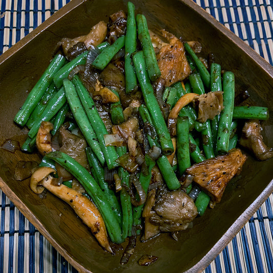 Beans, Mushroom, Black Bean Chilli