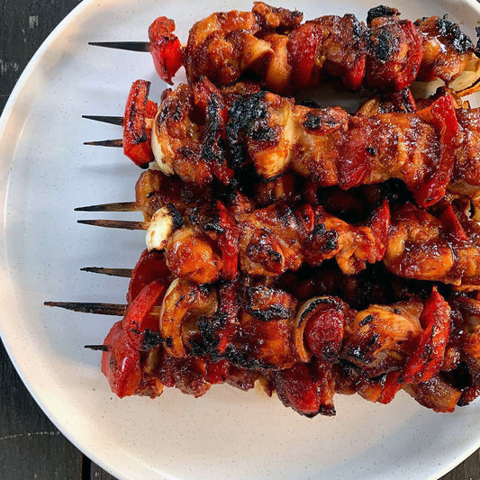 Chicken Skewers in Tamarind Glaze