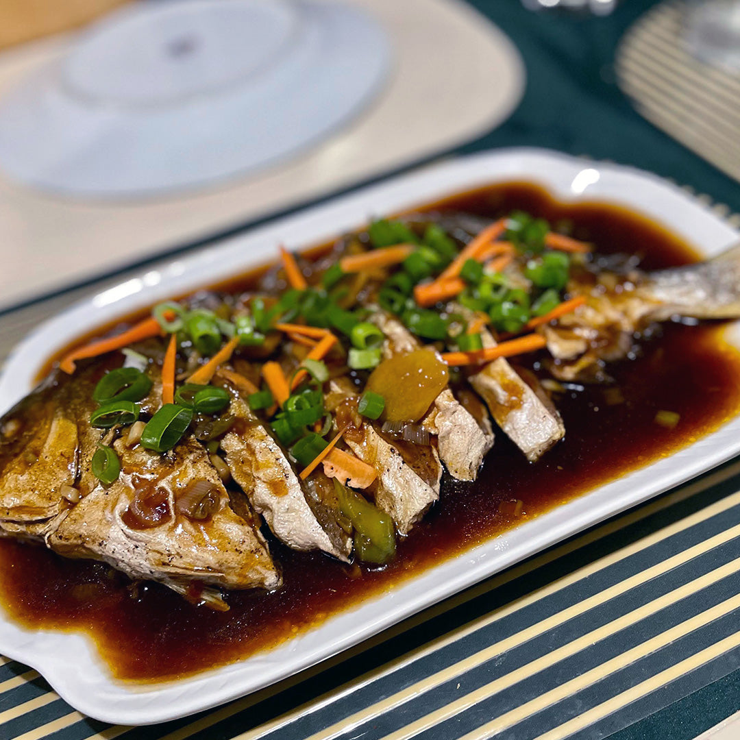 Pampano in Ginger & Oyster Sauce