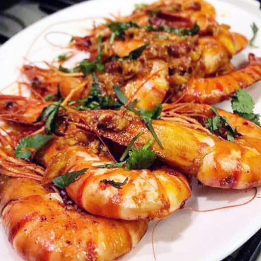 Sweet & Spicy Garlic Prawns