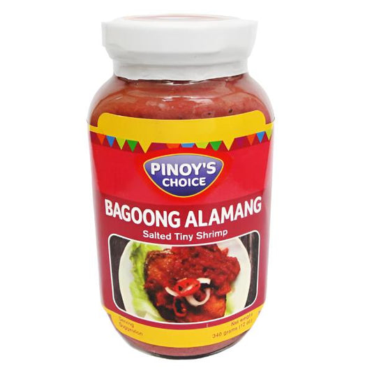 Jar of Pinoy's Choice Bagoong Alamang on a white background