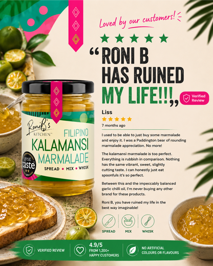 Filipino Kalamansi Marmalade with Don Papa Rum | 2-Star Great Taste Award Winner | 190ml
